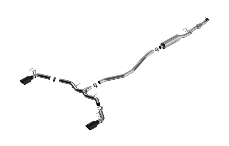 Borla 140922BC 2023 Integra/2022-2023 Civic Si 1.5L 4 CYL. MT FWD 4DR 2.50in S-Type Catback Exhaust Black Chrome - #140922BC