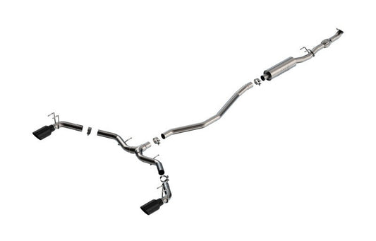 Borla 140922BC 2023 Integra/22-23 Civic Si 1.5L 4 CYL. MT FWD 4DR 2.50in S-Type Catback Exhaust Black Chrome - #140922BC