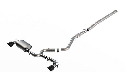 Borla 140926BC 22-23 Hyundai Kona N 2.0L 4 CYL. Turbo AT/MT ATAK Catback Exhaust Black Chrome - #140926BC