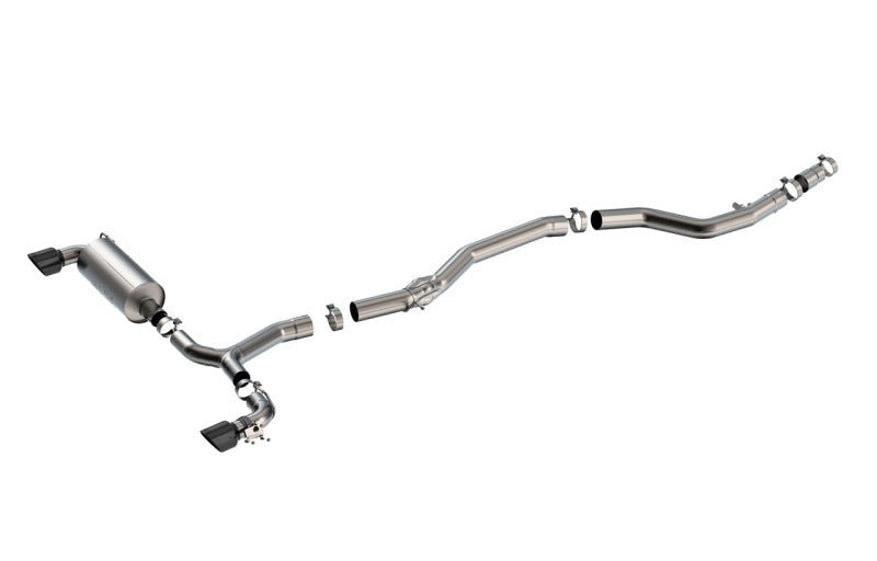 Borla 140826BC 2020-2026 Toyota GR Supra ATAK Cat-Back Exhaust System with Black Chrome Tips - #140826BC