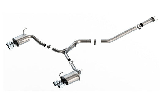 Borla 140907 2022-2026 Subaru WRX 2.4L Turbo AT/MT AWD S-Type Catback Exhaust Polished Tips - #140907