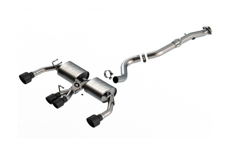 Borla 140942CB 23-26 Toyota GR Corolla ATAK Cat Back System with Black Tips - #140942CB