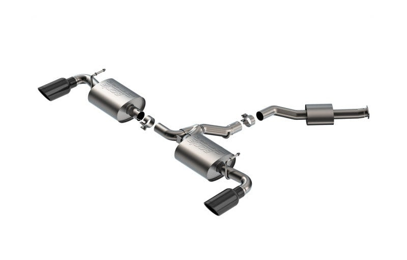 Borla 141010BC 19-26 Toyota RAV4 Hybrid 2.25 S-Type Cat Back Exhaust - Black Chrome - #141010BC