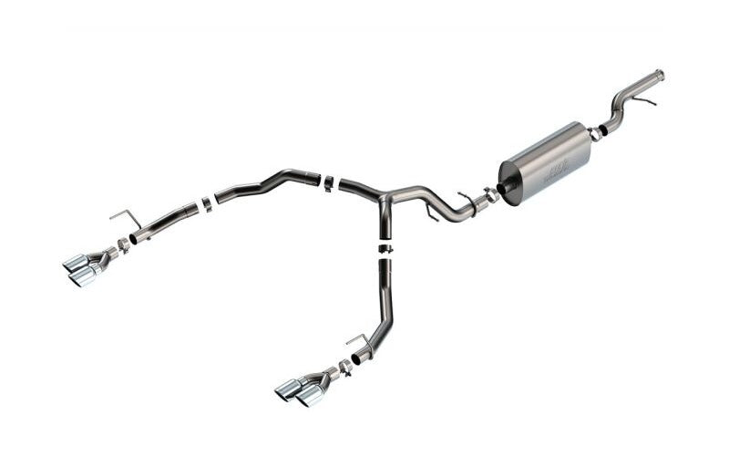 Borla 140856 21-26 Chevrolet Tahoe 5.3L V8 2/4WD 4DR 3.00in/2.75in Touring Cat-Back Exhaust with Chrome Tips - #140856