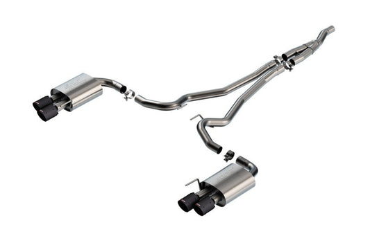 Borla 140982CFBA 2024-2026 Ford Mustang 2.3L Ecoboost ATAK Catback Exhaust CF BA w/ Quad Tips - Non-Active - #140982CFBA