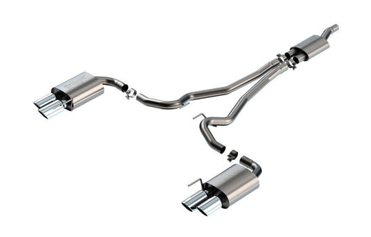 Borla 140981 2024-2026 Ford Mustang Ecoboost 2.3L Cat-Back Exhaust System S-Type w/ Quad Tip - Non-Active - #140981