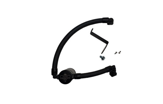 J&L 17-20 Lincoln Continental/MKZ 3.0L EcoBoost Passenger Side Oil Separator 3.0 - Black Anodized - #3079P-B