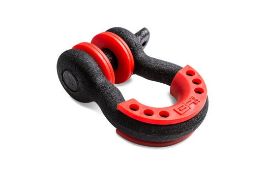Body Armor 4x4 3/4in Black D-Ring with Red Isolators Single - #3203