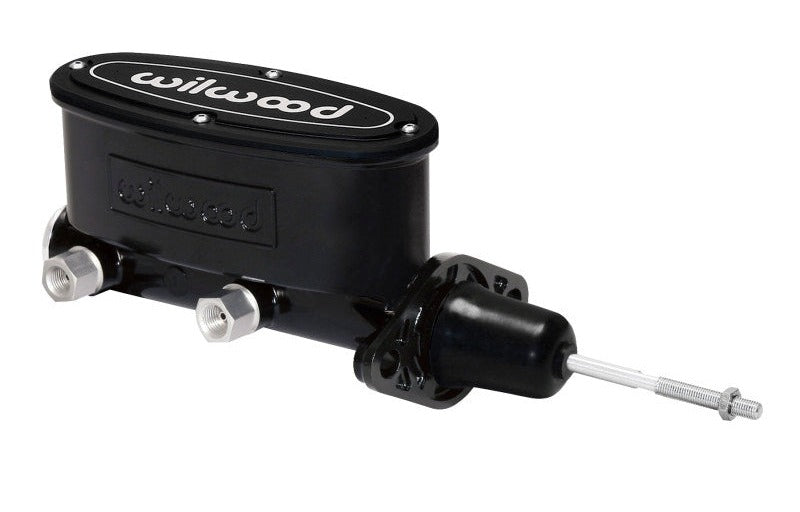 Wilwood High Volume Tandem Master Cylinder - 7/8in Bore Black-W/Pushrod - #260-9439-BK