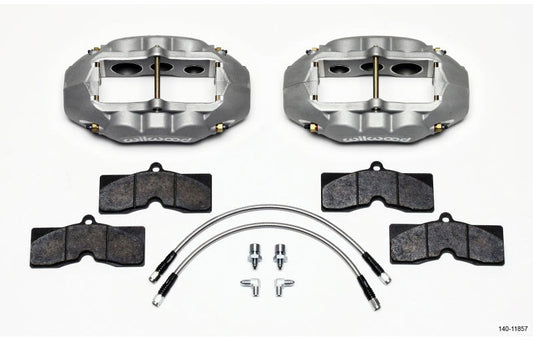 Wilwood D8-6 Front Caliper Kit Clear Corvette C2 / C3 65-82 - #140-11857
