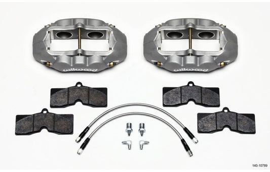 Wilwood D8-4 Front Caliper Kit Clear Corvette C2 / C3 65-82 - #140-10789