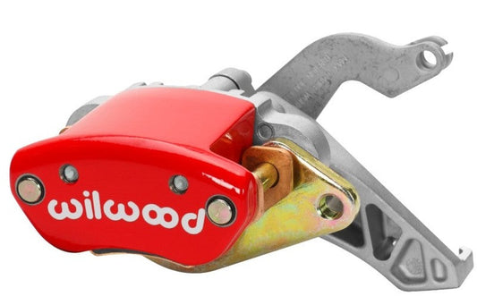Wilwood Caliper-MC4 Mechanical-R/H - Red w/ Logo 1.19in Piston .81in Disc - #120-12069-RD