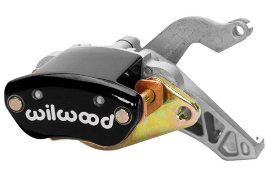Wilwood Caliper-MC4 Mechanical-R/H - Black w/ Logo 1.19in Piston .81in Disc - #120-12069-BK