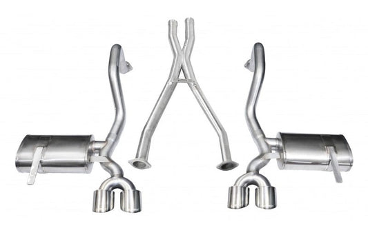 Corsa 1997-2004 Chevrolet Corvette C5 Z06 5.7L V8 Polished Xtreme Cat-Back + XO Exhaust - 4.0 in Twin Tips