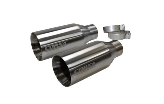 Corsa 2017-2020 Ford F-150 Raptor 3in Inlet / 5in Outlet Satin Polished Tip Kit (For Corsa Exh Only)
