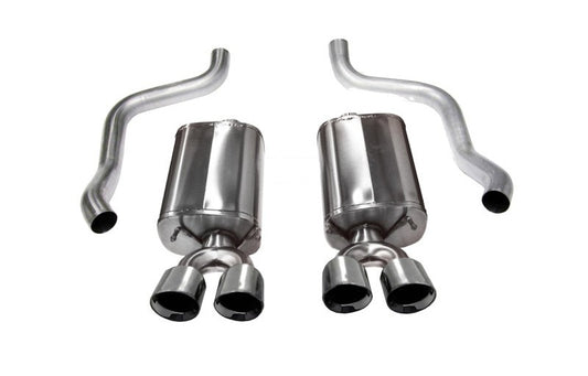 Corsa 2009-2013 Chevrolet Corvette C6 6.2L V8 Polished Sport Axle-Back Exhaust