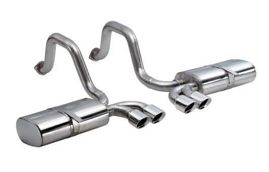 Corsa 1997-2004 Chevrolet Corvette C5 Z06 5.7L V8 Polished Sport Axle-Back Exhaust
