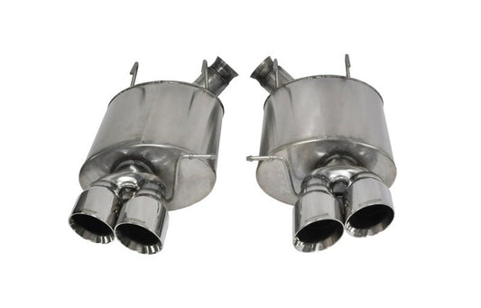 Corsa 2013-2014 Ford Mustang Shelby GT500 5.8L V8 Polished Sport Axle-Back Exhaust