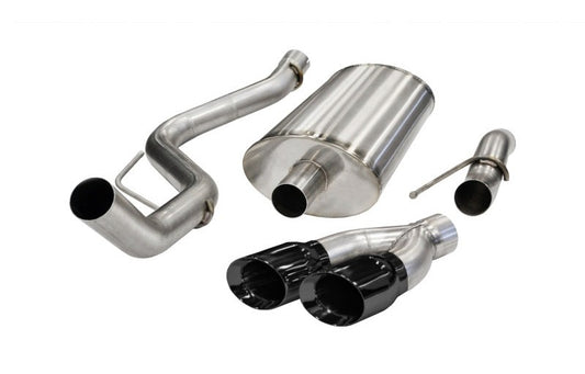 Corsa 2011-2014 Ford F-150 Raptor 6.2L V8 Black Sport Cat-Back Exhaust