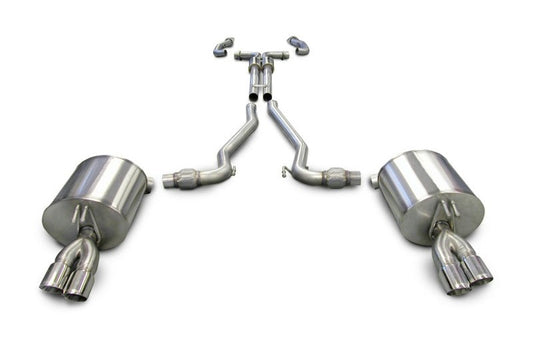 Corsa 2008-2009 Pontiac G8 GXP 6.0L V8 Polished Sport Cat-Back + XO Exhaust