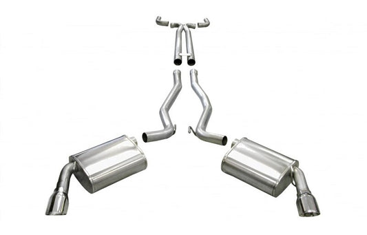 Corsa 2010-2013 Chevrolet Camaro Convertible SS 6.2L V8 Manual Polished Sport Cat-Back + XO Exhaust
