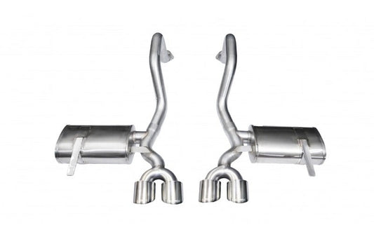Corsa 1997-2004 Chevrolet Corvette C5 Z06 5.7L V8 Polished Xtreme Axle-Back Exhaust - 4.0 in Twin Tips