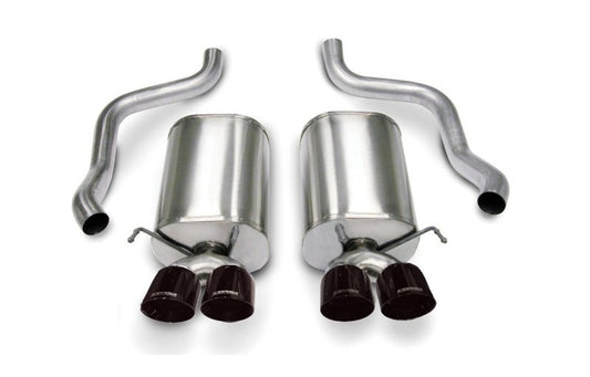 Corsa 2005-2008 Chevrolet Corvette C6 6.0L V8 Black Sport Axle-Back Exhaust