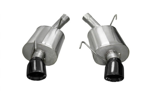 Corsa 2005-2010 Ford Mustang Shelby GT500 5.4L V8 Black Sport Axle-Back Exhaust