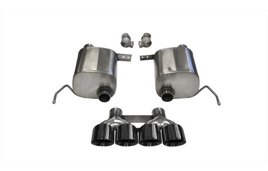 Corsa 14-19 Chevy Corvette C7 Coupe 6.2L V8 AT/MT 2.75in Valve-Back Dual Rear Exit Black Xtreme Exht