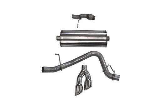 Corsa 2015-2020 Chevy Tahoe/GMC Yukon Cat-Back Exhaust Sport 3in Single Side Twin Polished 4in Tips