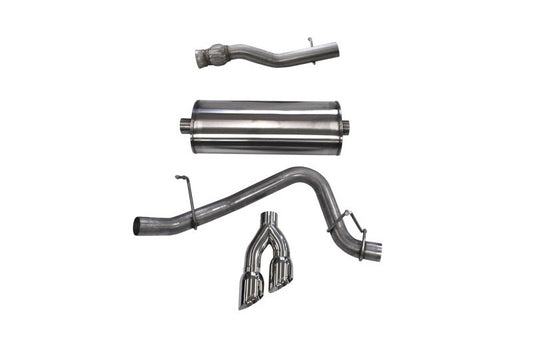 Corsa 2015-2020 GMC Yukon Denali XL 6.2L V8 3in Cat-Back Single Side Exit Twin 4in Polished Tips