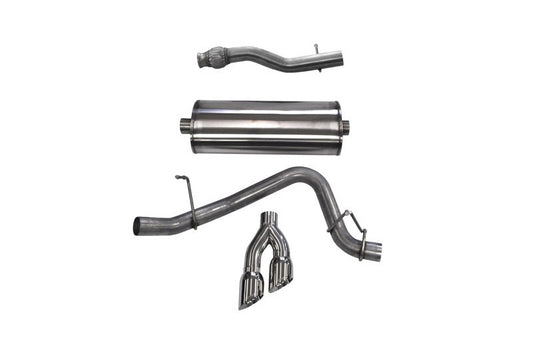 Corsa 2015-2020 GMC Yukon XL 1500 5.3L V8 3in Cat-Back Single Side Exit Twin 4in Polished Tips