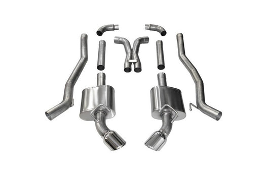 Corsa 2010-2015 Chevrolet Camaro SS 6.2L V8 Manual Polished Xtreme 3in Cat-Back