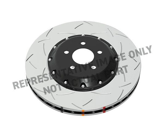 DBA 13-14 Chevrolet Corvette Z51 Front T3 2 Pc V2 Slotted 5000 Series Rotor w/Black Hat
