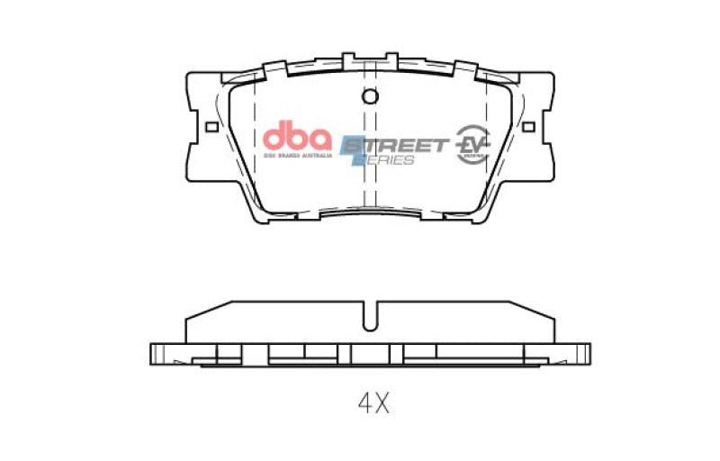 DBA 2013-2018 Lexus ES300h Rear SSEV Street Series Brake Pads