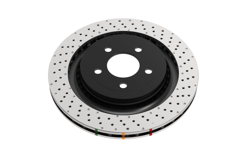 DBA 1996-2008 Mitsubishi Lancer Evo (IV-IX) Rear 4000 Series Drilled Wavey Rotor