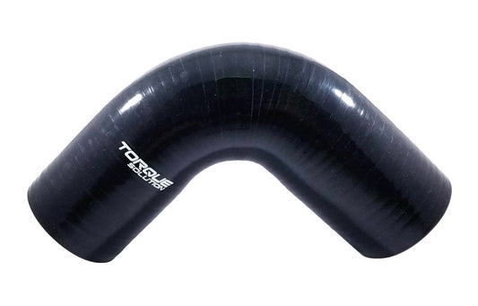 Torque Solution 90 Degree Silicone Elbow: 2.5 inch Black Universal