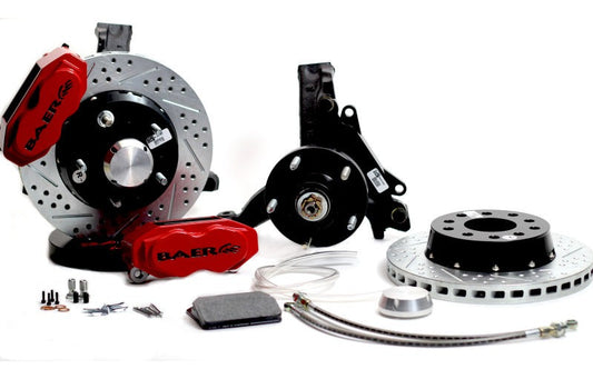 Baer Brakes 73-76 Buick Century STD Studs 11in SS4+ Front SDZ Brake Kit - Comp Yellow — 70-81 F-Body & 75-79 X-Body Cars (Comes Assembled on Stock Height Spindles)