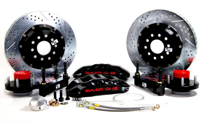 Baer Brakes 1965-1966 Ford Mustang 14in Extreme+ Front Brake Kit-Black-