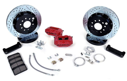 Baer Brakes 98-02 Chevrolet Camaro 13in SS4+ Rear SDZ Brake Kit - Hugger Orange