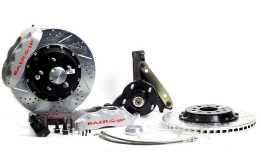 Baer Brakes 94-96 Chevrolet Impala 14in Pro+ Front Brake Kit-Silver-