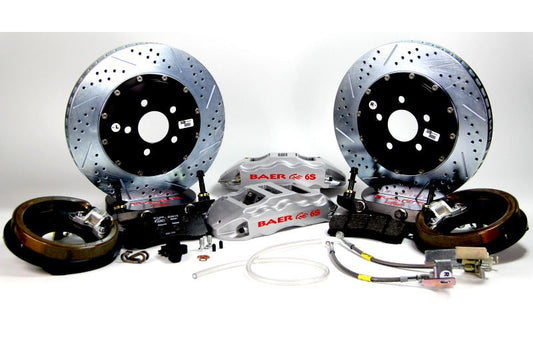 Baer Brakes 60-86 Chevrolet C10 Pickup 15in Extreme+ Rear Brake Kit-Silver- — 5 Lug (5x5"BC)