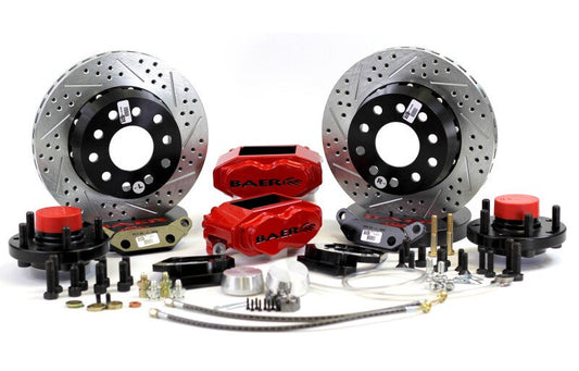 Baer Brakes 68-69 Ford Fairlane STD Studs 11in SS4+ Front SDZ Brake Kit - Hugger Orange