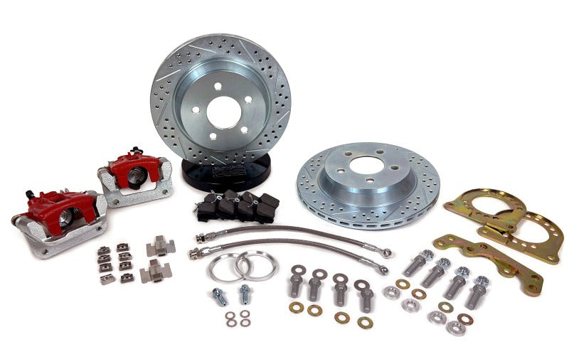 Baer Brakes GM 10/12 Bolt (BIH/BOA) Fullsize 11.65in Classic Series Rear Brake Kit - Red
