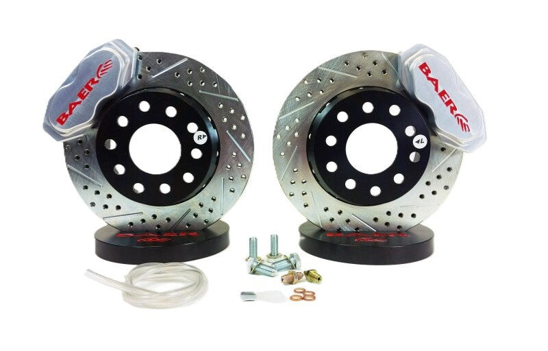 Baer Brakes 1979-1993 Mustang with OE V8 Spindles 11in SS4+ Deep Stage Front SDZ Brake Kit - Clear