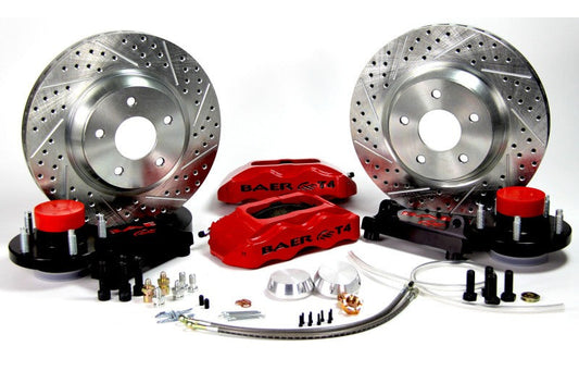 Baer Brakes 76-80 Dodge Aspen STD Studs 13in Track4 Front SDZ Brake Kit - Grabber Blue