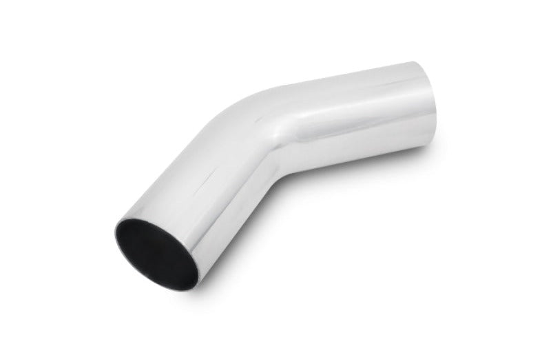 Vibrant 4.5in OD T6061 Aluminum Mandrel Bend 45 Degree - Polished