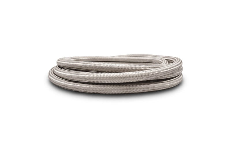 Vibrant SS Braided Flex Hose -10 AN 0.56in ID (50 foot roll)