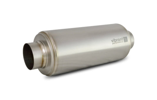 Vibrant Titanium Resonator 3in. Inlet/3in. Outlet x 16in. Long