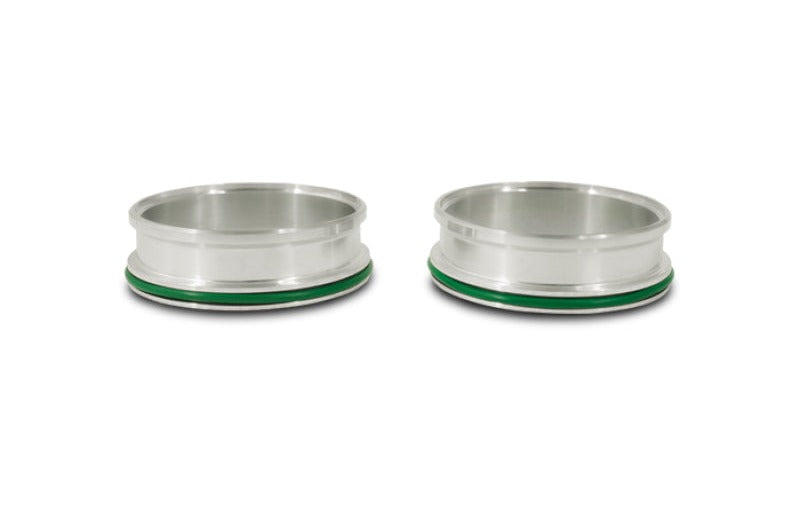 Vibrant HD Aluminum Weld Ferrules w/O-Rings for 2in OD Tubing - Sold in Pairs